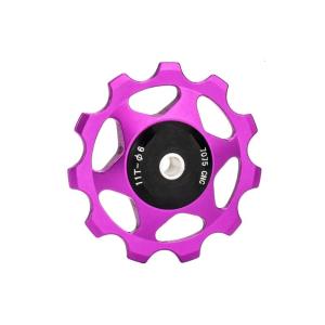 11T Bicycles Rear Derailleur Pulley Bikes Rear Derailleur Pulley Sealed Bearing Wheel Aluminum Alloy Shifts Guide Wheel
