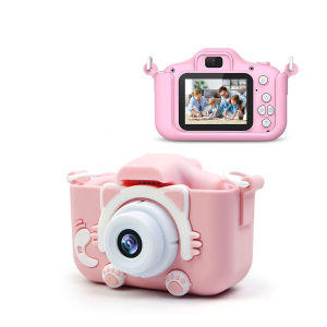 Toy Camera For Kids Dual Lens Digital Camera With 32GB Memory Card2 Inch 1080P HD Screen And 20 MP CameraEducational Toy Outdoor Play For 3-12 Years Girls Boys  X5S Cute Cartoon Childrens Camera 20MP Dual Lens HD 1080P