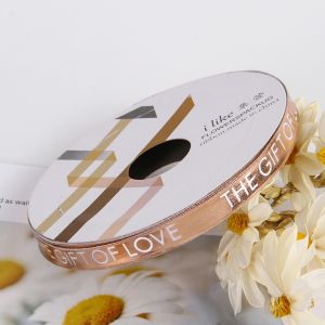 1ROLL Pita 1cm "THE GIFT OF LOVE" - Pita Kado kerajinan tangan PS013