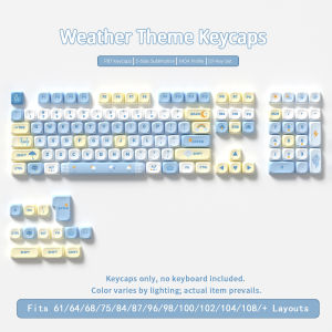 MOA Profile 121keys WeatherTheme PBT Dye Sublimation Keycap set for Mechanical Keyboard