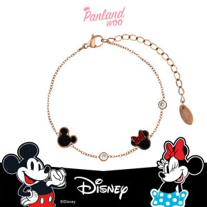 Panlandwoo - Mickey & Minnie Mouse Collection – Gelang Tangan Titanium Wanita Momo Adjustable