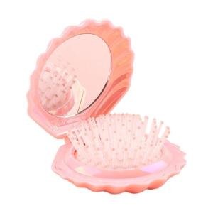 ชุดของขวัญแปรงหวีผมสำหรับเดินทางดีไซน์เป็นมิตรแปรงหวีผมและกระจกขนาดกระเป๋าเหมาะสำหรับเป็นของขวัญ