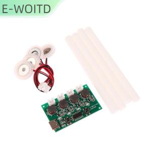 【E-WOITD】 เครื่องทำความชื้นขนาดเล็กแบบ DC5V ชุด DIY เครื่องทำหมอกแผงวงจรไดรเวอร์4แผ่นฟิล์มโมดูลสั่น