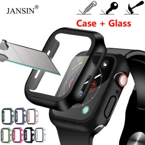 Full Case compatible with Apple Watch 49mm 41MM 45MM 38mm 42mm 40mm 44mm Matte Plastic Bumper Hard Frame Case with Glass Film iwatch ultra 2 49mm Series 9 se2 8 7 SE 6 5 4 3 2 1 case