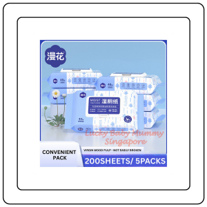 【JJ HOME】【5Packs/box】Manhua Moist Toilet Paper 40 Sheets |Flushable Wet Wipes| Alcohol-Free