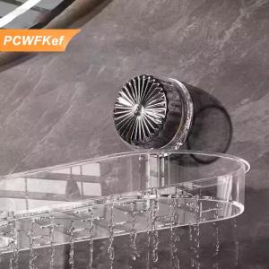 【PCWFKef】 Chậu rửa chén hút giá treo tường giá lưu trữ không đục lỗ có thể tháo rời có thể giặt được Giá đỡ chịu lực Kệ Acrylic không đục lỗ