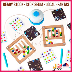 Magnetic Color Sorting Maze Double Toddlers Kids Montessori Early Learning Educational Travel Toy