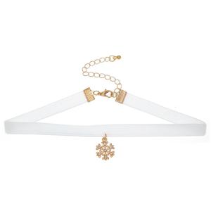 Christmas Tree Socks Bells Snowflakes Decoration Necklace High-grade Velvets Collar Online Celebrity for Women