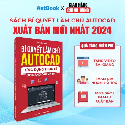 Sách Autocad 2D Nâng Cao Và 3D Xuất Bản Chính Hãng In Màu Có Tặng Kèm Video Hướng Dẫn