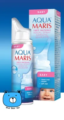 Aqua Maris Baby Nasal 50 ml. อควา มาริส เบบี้ สเปรย์น้ำเกลือพ่นจมูก (สูตร เด็กอ่อน) น้ำทะเล น้ำเกลือ ล้างจมูก