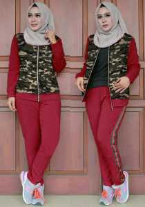 MRSBAJU - SETELAN WANITA / SETELAN MUSLIM / SETELAN KEKINIAN / SETELAN MURAH - YX SET TRAINING JAKET YONAS