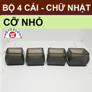 Combo 4 Bọc Chân Bàn Ghế Silicon Chống Trầy