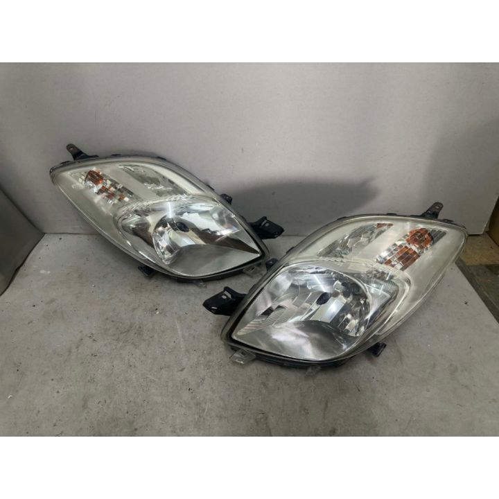 Pair Of Headlights For 2012-2014 Toyota Yaris/Vitz Hatchback - Halogen, Chrome Housing 6 thumbnail image