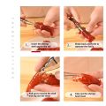 Prawn Shell Removal Crawfish Quick Tool Shrimp Removal Line Transparent Durable Portable Lightweight Kitchen Tool Alat Dapur Kulit Udang剥虾神器. 