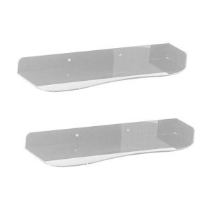 1 Pair Acrylic Shoe Rack Wall Mount Storage Stand for Sneaker and High Heel Floating Display Shelf for Home or Store Use