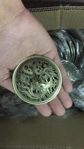 LZD Factory Direct Sales Lotus Incense Holder Creative Copper Gourd Incense Burner Nine Holes Incense Holder Tripod Water Drop Incense Holder