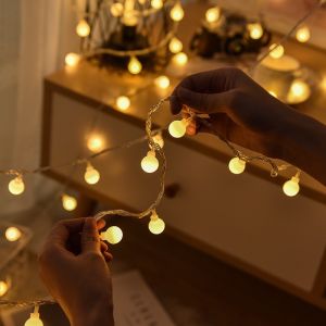 (Video Review) Dây Đèn Led Bóng Tròn - Dây Đèn Cherry Ball 6m 40 Bóng Trang Trí Nhà Cửa - Sân Vườn SV01