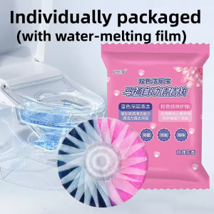 10pcs Toilet Bowl Cleaners Long-Lasting Toilet Tank Cleaner Tablets for Deodorizing & Descaling Upgraded Blue&Pink Automatic Toilet Cleaning Tablets