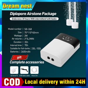 Rechargeable Air Pump Aquarium Oxygen Pump Aerator Acdc Aquarium Pump Ac Dc air Pump Aquarium Aerator Pump For Fish Pond