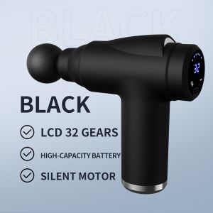 NEXASHOP 4 Heads Fascia Massager 32 Modes Noise Reduction Body Massager Professional LCD Display Fascial Machine Body Relaxation