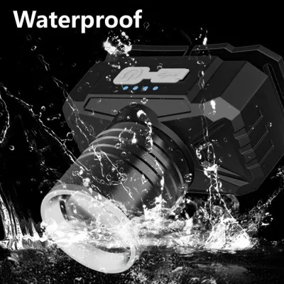 H2S Senter Kepala Cas LED Laser HS-306 Zoom out Waterproof - DHIORA STORE