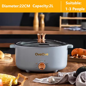 Multifunctional Electric Cooking Pot Frying Steaming Cooking Non-Stick Household Electric Hot Pot Rice Cooker