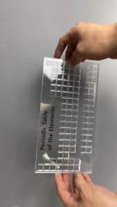 Hanson8 Element Cube Collector Acrylic Case 10mm Grid Element Cube Collection Clear Element Periodic Table Storage Boxes Q8H3K