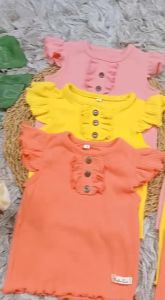 New Born - 18 bulan Setelan Baby Perempuan FRECILIA By Mybee Oneset Baju Bayi Cewek Free Headband Murah