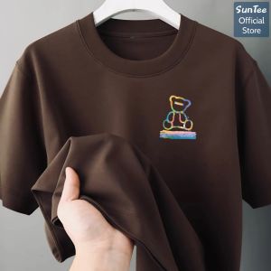 Áo thun nữ form vừa SUNTEE STFV215 phong cách basic in hình 115 vải cotton 250GSM cao cấp thoáng mát