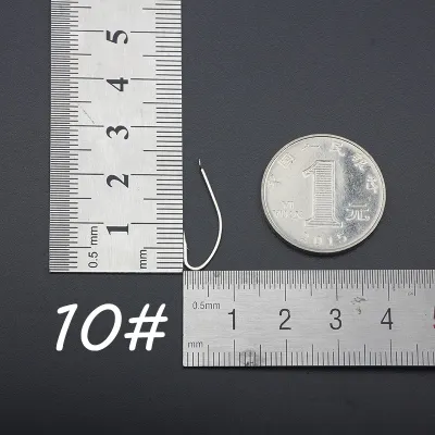 100Pcs/lot Long Shank Barbed Fish Hook High Carbon Fishing Hooks Carp Hook Flattened Handle 1-10 White Fox Fishing