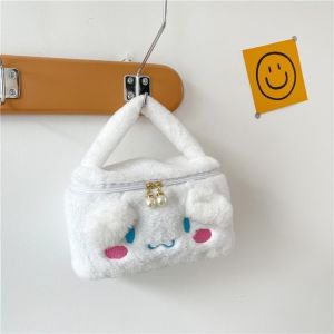 Sanrio Makeup Bag Cosmetic 💄 三丽鸥卡通化妆包 Beg Kosmetik Beg Solekan Kartun Comel Lembut Simpan Barang Fluffy Storage Plush Toy Cartoon Kuromi