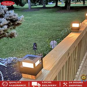 [Vodool Tool] Solar Column Light Pillar Light IP54 Waterproof Patio Fence Gate Lamp Solar Post Light for Patio Garden Courtyard Decoration for Pathway Yard Street