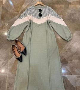 Gamis Jumbo Terbaru Tasya Dres Bahan Knit Premium M L XL XXL 3XL Dress Wanita Lengan Panjang Viral