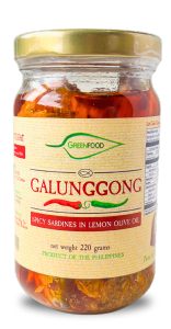 Greenfood Galunggong (GG) Sardines in Lemon Olive Oil – Protein-Rich and Healthy Superfood 220g