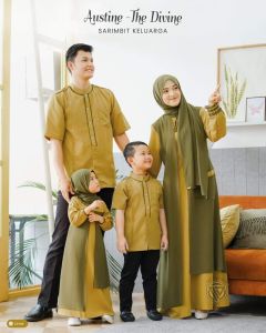Gamis Sarimbit Couple Keluarga Terbaru / Baju Couple Lebaran / Baju Sarimbit Gamis Dan Koko