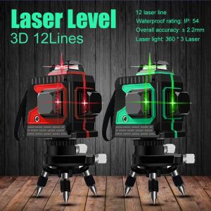 Waterpass Laser Alat Tukang Bangunan Self Leveling 8 Line Laser 3D High-precision Pengukur Sudut Garis Vertikal Horisontal Sudut Lot