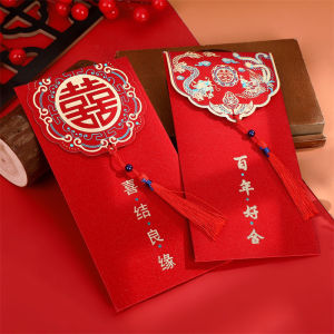 Bao Lì Xì Đỏ mừng đám cưới bao lì xì đỏ Mừng Năm Mới Phong Cách Sang Trọng Phù Hợp Cho Ngày Cưới / Tân gia/ Quà Tặng