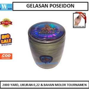 Gelasan Turnamen Poseidon By Uwais Kite Bahan Molor Super 0.22 Kasar Panjang 2000 Yard Ulur Tempel Seret
