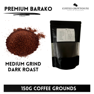 Coffee Grounds PH - Premium Barako 150g Medium Grind Dark Roast | Organic Coffee in Resealable Pouch For Coffee Maker