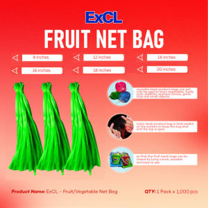 100pcs Reusable Mesh Bags 14Inch Produce Grocery Packing Net Sacks PE Fruits Seafood Storage Bags