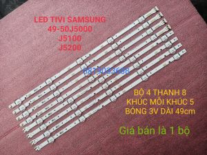 LED TIVI SAM SUNG 49J5200 49J5250 50J5200 ZIN HÃNG MỚI 100%  BỘ 8 KHÚC NỐI LẠI THÀNH 4 THANH MỖI KHÚC 5 BÓNG 3V