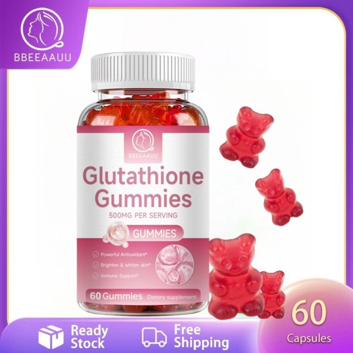 BBEEAAUU Whitening Glutathione Collagen Gummies dengan Vitamin E untuk  Mencerahkan Kulit Anti Penuaan Anti Oksidan Meningkatkan Kehalusan Kulit  Suplemen Kecantikan60pcs - Lazada