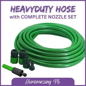 Homemazing Ph Heavyduty Hose Water for Gripo Free Accessories 10M - 40 meters | Pressure Washer Hose | Water Systems Garden Hoses | Pressure Water Sprayer | Hose to Faucet Connector | Hose for Water | Water Hose Spray Nozzle | Hose with Water Pressure
