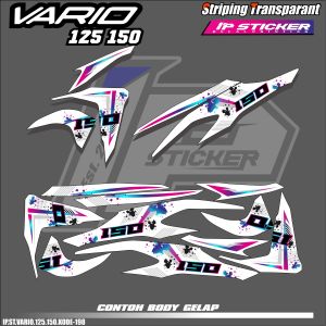 (COD) STIKER STRIPING MOTOR HONDA VARIO 125/150 NEW - LIST GRAFIK SIMPLE WARNA VARIASI DESAIN IP.RACING HOLOGRAM DAN TRANSPARAN BISA COD IP.KODE-198