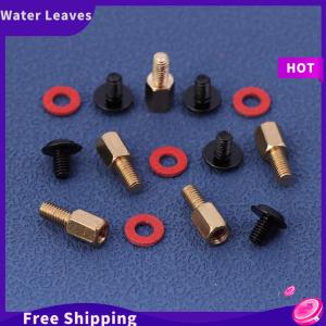 [Water]Hot Sale Freeshipping 60pcs máy tính PC trường hợp Bo mạch chủ Riser vít 6-32-m3 cách nhiệt máy giặt cho trường hợp người hâm mộ 6.5mm Brass standoff