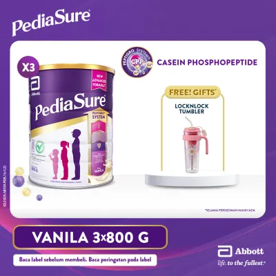 PediaSure Vanila (1-10th) 800gr x3 - Nutrisi Pertumbuhan