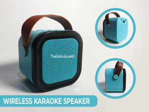Speaker Portable Bluetooth 2 Inch Mic Wireless Karaoke