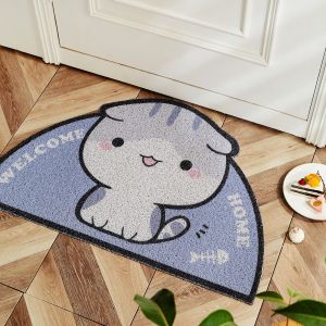 SG Ready Stock PVC Wire Loop Door Mat Entrance Floor Mat Front Door Mat Dust Removal Coil Mat Non-slip Carpet