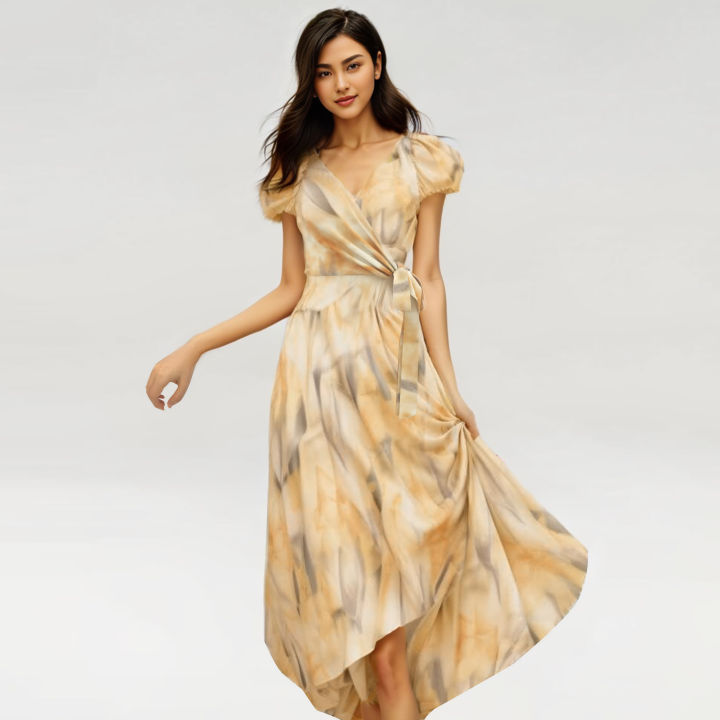 Crush Tie Neck Midi Dress