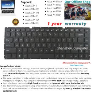 Keyboard Asus x441 x441m x441n x441s x441u x441b x441ma x441uv x441ub x441na x441ba new